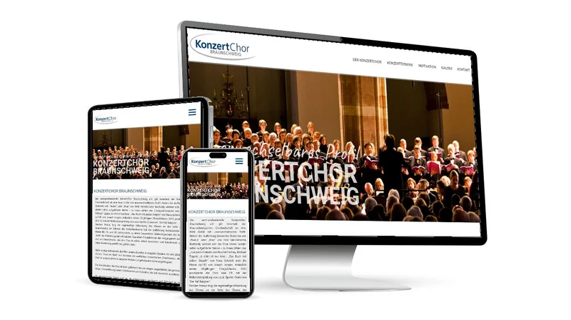 Website von Konzertchor Braunschweig