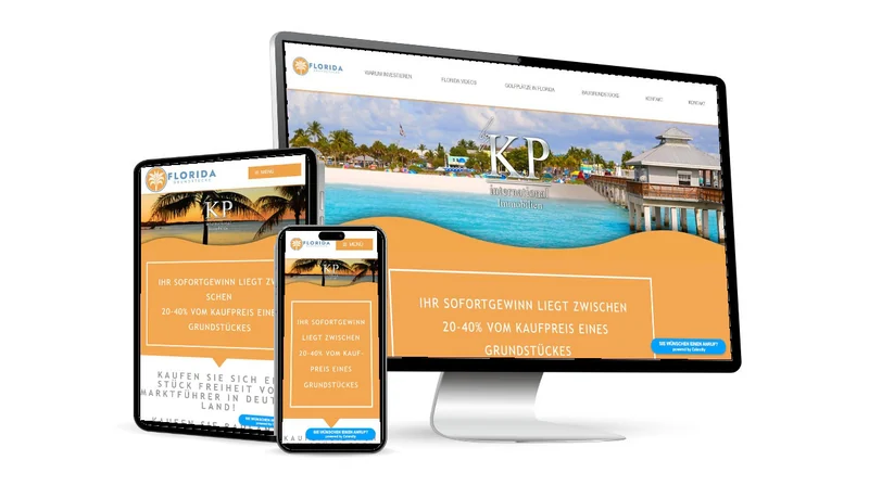 Website von KP-International Immobilien
