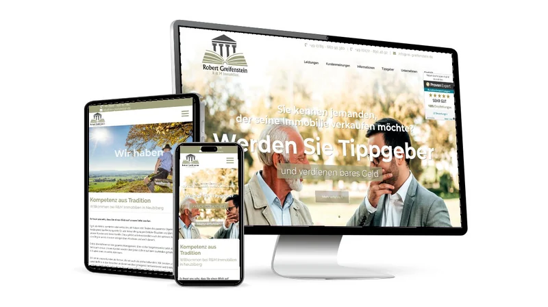 Website von Robert Greifenstein R & M Immobilien