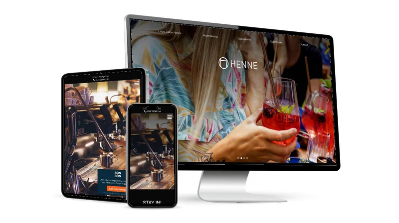 Website von Henne Cafebar