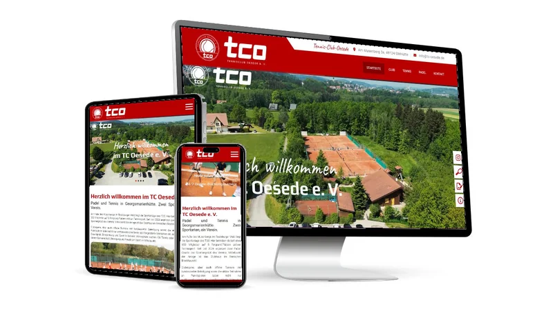 Website von Tennis-Club Oesede e. V.